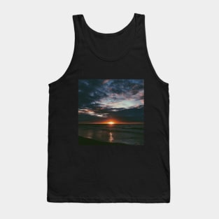 Aesthetic Sunday Sunset by The Ocean Tank Top